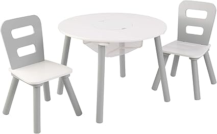kidkraft round storage table and chair set