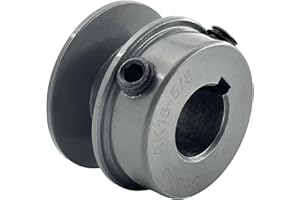 Saelno AK15-5/8 Sheaves,v Belt Pulley 5/8 inch bore 1.55" OD,Motor Pulley Cast Iron for A 3L 4L V-Belts;AK1558 Pulley
