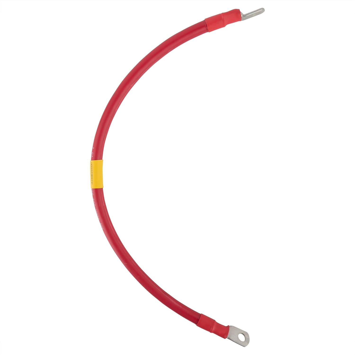 Exell Battery 1/0 AWG Interconnecting Copper Cable, 6-Inch Length with 3/8-Inch Lugs (Red): Automotive