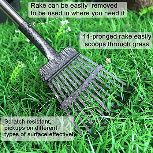 TNELTUEB Extra Large Pooper Scooper, Pet Poop Tray and Rake with