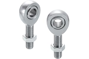 uxcell (1 Pair) 1/2" Rod End Kit, Chrome Plated Steel Rod End Joint, Right & Left Hand Thread with Jam Nuts for Traction Bars