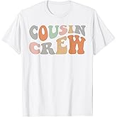 Cousin Crew Shirt Adults Kids Matching Cousin Squad Boy Girl T-Shirt