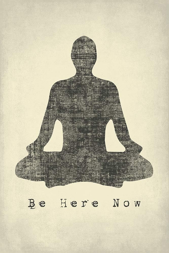 Keep Calm Collection Be Here Now, Mindfulness Meditation Poster Print