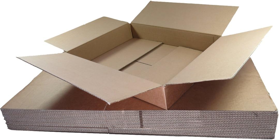 Triplast 305 x 229 x 102mm Medium Single Wall 12x9x4" Shipping Mailing Postal Cardboard Boxes (Pack of 75)