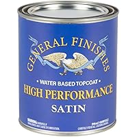 General Finishes High Performance Water Based Topcoat, 1 Quart, Satin