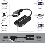 AIFHDAUF SCART to HDMI Converter with Cable 720p/1080p HDMI Output view 2