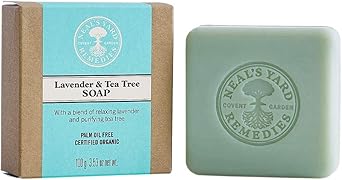 Amazon Co Jp Neal S Yard Remedies ニールズヤードレメディーズ ラベンダー ティートリーソープ 石鹸 100g ラグジュアリービューティー