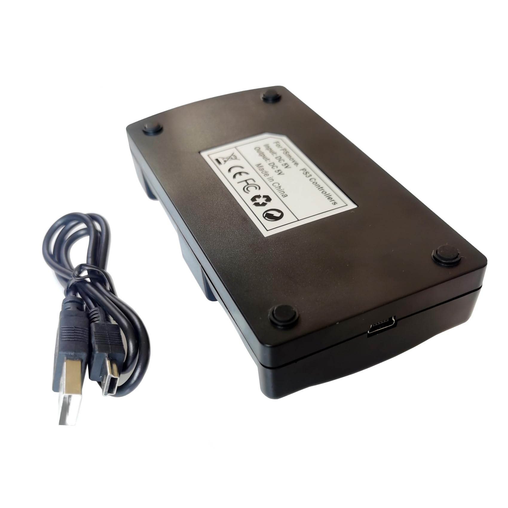 DHSKZRMJ 2 in 1 PS3 Controller Charger Station with LED Light Indicator, Charging Cable and Dock for Dual and Move Controllers