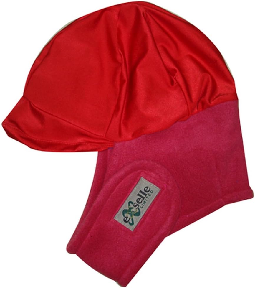 Exselle Solid Colors Winter Riding Helmet Cover, Red