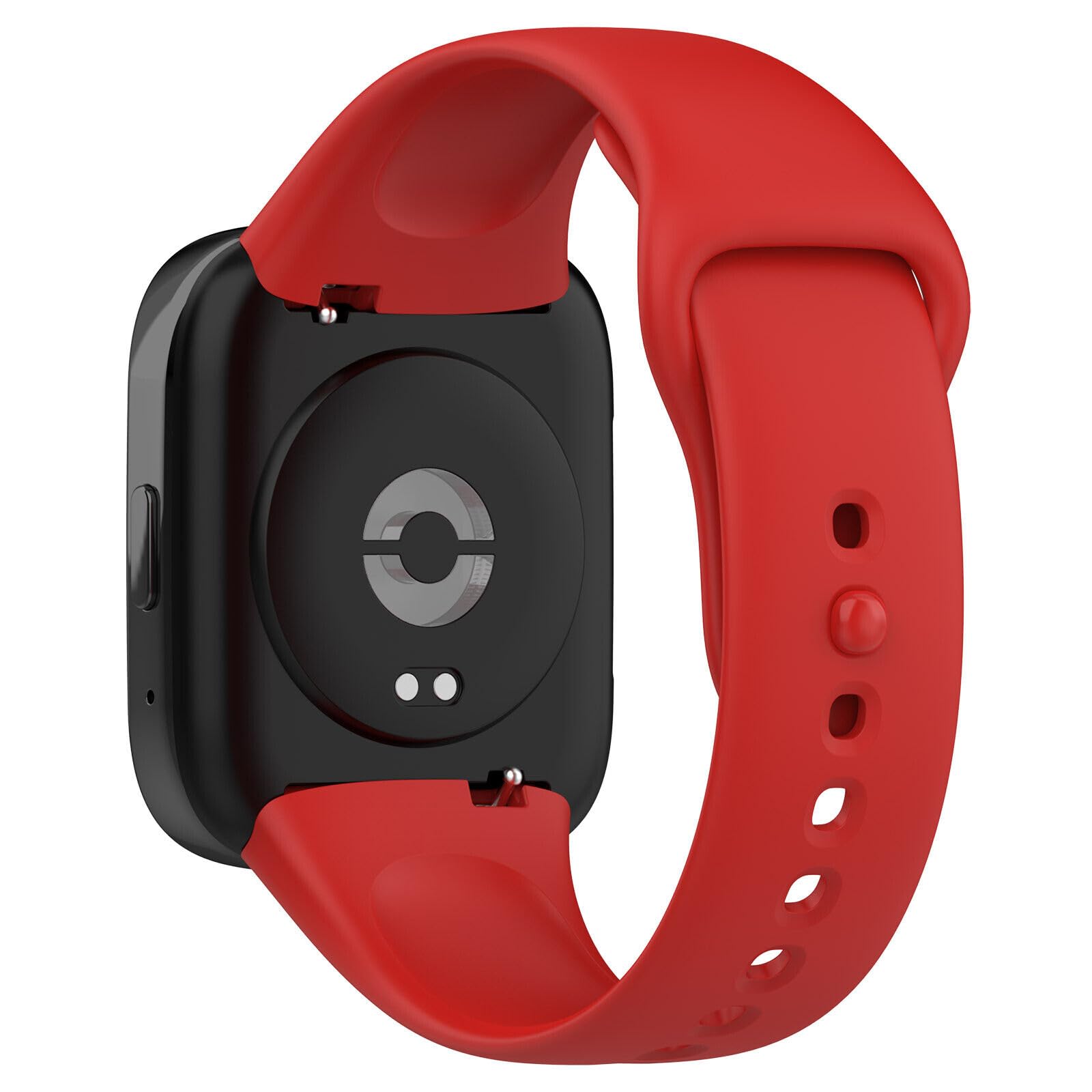Panda Bobo for Xiaomi Redmi Watch 3 Active /3 Lite Watch Silicone Replacement Sport Bracelet Strap Wristband (Red)