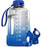 PREMIUM　WATER　Famfit Amazon.com: AQUAFIT 1 Gallon Water Bottle with Time Marker - Straw