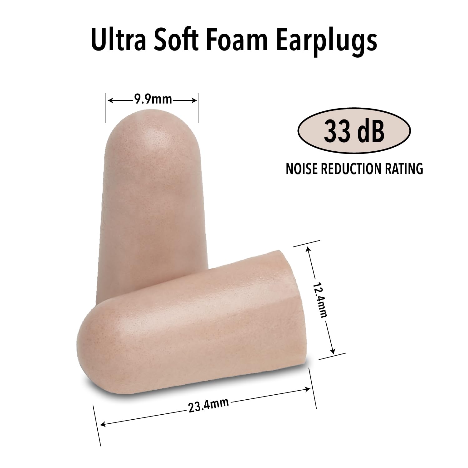 Mack's Ultra Soft Foam Earplugs, 50 Pair - 33dB Highest NRR, Comfortable Ear Plugs for Sleeping, Snoring, Travel, Concerts, Studying, Loud Noise, Work | Made in USA