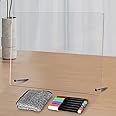 Acrylic Dry Erase Board to Do List Desktop Clear Memo Note Board, 9x13 Tabletop Whiteboard with Stand for Office, Home, School, Includes 6 Dry Erase Markers