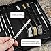 All-in-One Gun Cleaning Kit with Grip Roll Pin Punch Tool Set, Gun Cleaning Brush Pick Kit, Anti-Rust Silicone Cloth in Zippered Organizer Space Saving Carry Case (15 Pieces) BOOSTEADY®