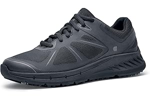 Shoes for Crews Women's Slip-Resistant Work Sneakers - Comfortable, Lightweight, Water-Resistant & Non-Slip Safety Shoes for Women - Ideal for Food Service, Healthcare, Retail & More - Vitality II