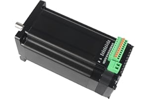 CNCTOPBAOS Nema24 3.5N.m Integrated Closed Loop Stepper Motor Driver, All-in-one 3000RPM 24-60V DC 5A 1000 Line Encoder TTL Multi-Microstep 8mm Shaft 60 Motor for CNC Machine, Industrial Automated