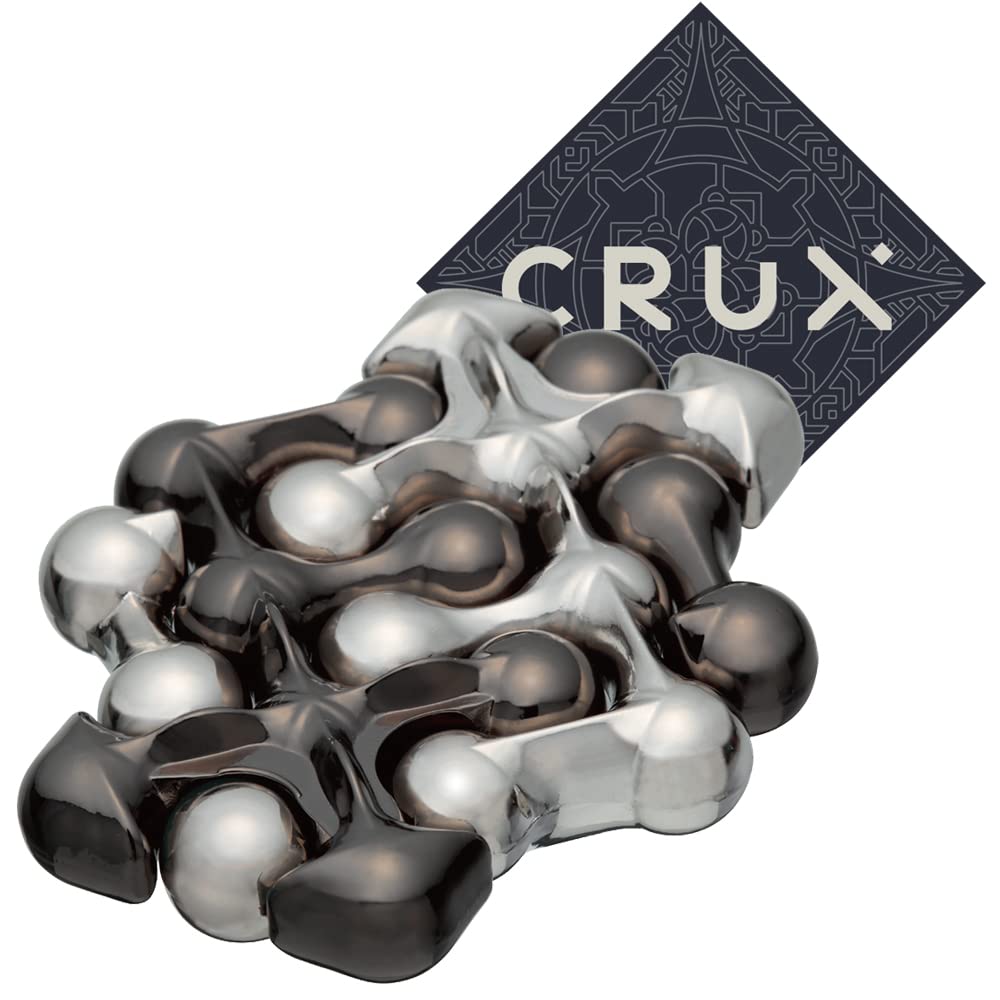 Hanayama Cast Dot Puzzle - Level 2 of 6 - Moderately Hard - Includes Crux Sticker