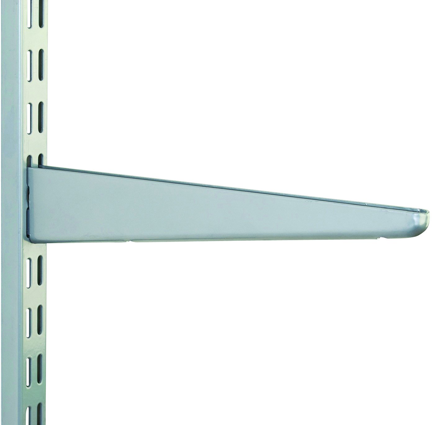 370mm Matt Silver Watson Twin Slot Shelving Bracket Amazon.co.uk DIY