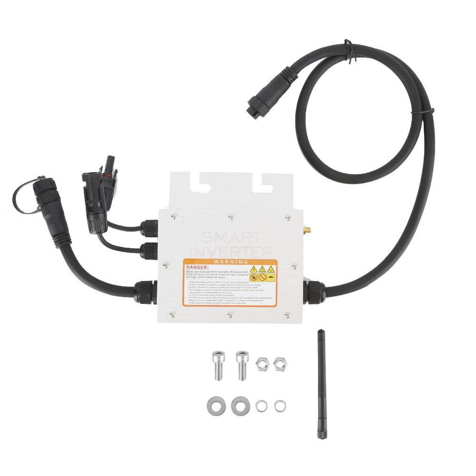 T osuny 350W Waterproof Solar Grid Tie Inverter, Micro Inverter Solar Inverter LED Display Micro Gri