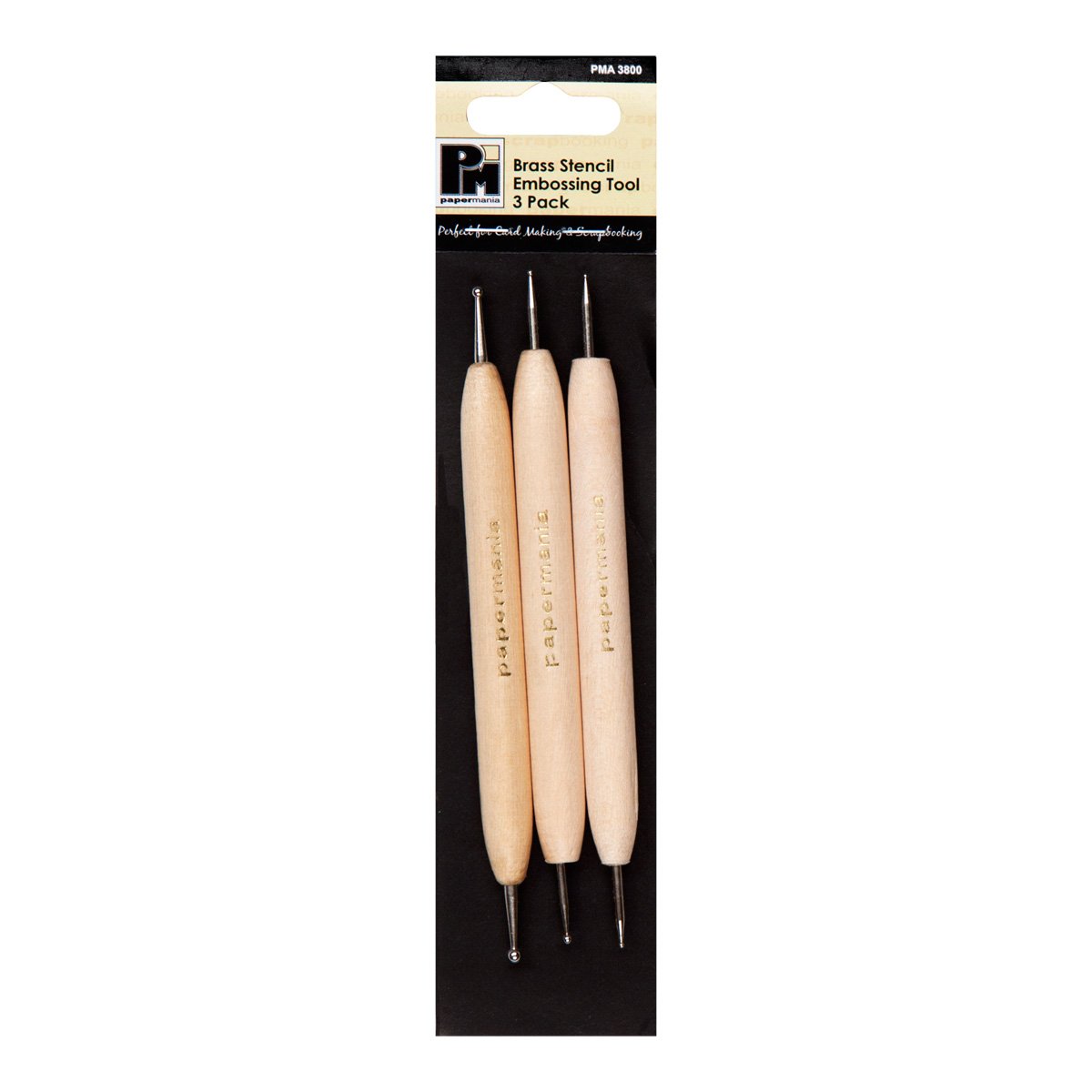 Papermania 3-Piece Embossing Tool, Beige