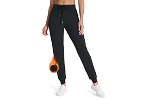 SEVEGO Women's 31"/33"/35" Inseam Tall Joggers Fleece Lined Sweatpants Water Resistant Thermal Athletic Running Pockets