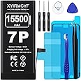 XYIRMCYF 15500mAh Super Capacity Battery Compatible with iPhone 7 Plus, 0 Cycle Li-Polymer Replacement Battery for iPhone 7 Plus, with Professional Repair Tool Kit