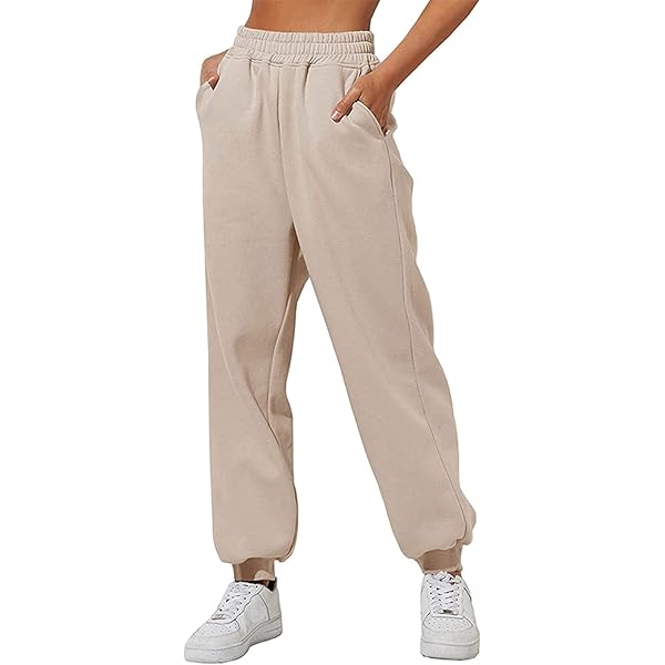 Women's Wide Leg Sweatpants - High Waisted Lounge Joggers For Fall 2024