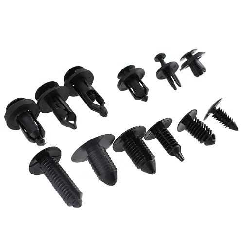 CZDONGY 240pc Bumper Retainer Clip Kit – Push Pin Rivets, Screws & Remover Tool, Self-Adhesive