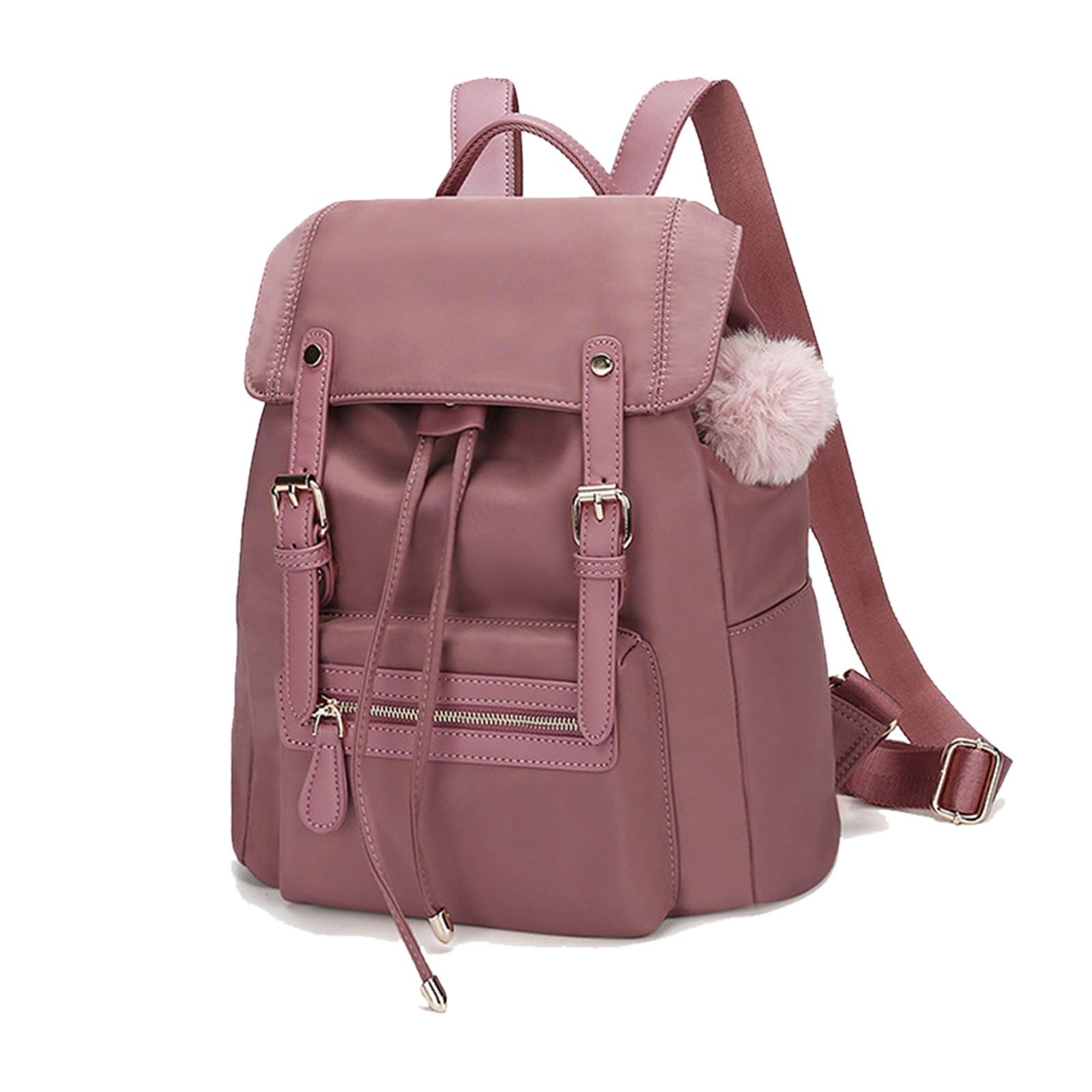 FANDARE Women Backpack Casual Daypacks Girl School Bag Ladies Fashion Rucksack Anti-Theft Bookbag for Business Travel School Shopping Work Oxford Cloth Waterproof Knapsack Pink