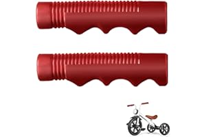 UXIETIN Tricycle Handlebar Grips Compatible with Radio Flyer,3/4",Red,1 Pair