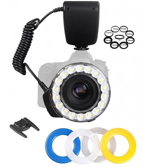 18 Super de claro anillo de luz LED para macro anillo de luz flash ...