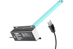 TURBRO AC 120V 36W HVAC UV Light Kit Air Purifier, Comes with a 4-Pin 2G11 Base Lamp, Installation Template, and Ballast, for Cleaning Air and Ducted AC Systems, 15.2 in Long Lamp, UV36P