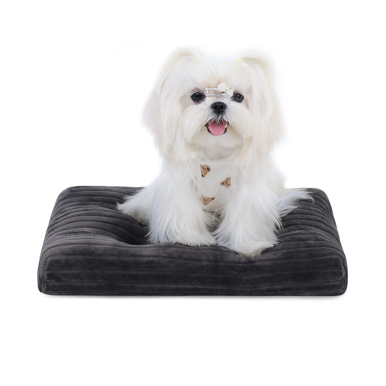 Photo 1 of Dog Crate Bed Washable Dog Beds for XX-Small Dogs Deluxe Thick Flannel Fluffy Comfy Kennel Pad Anti-Slip & Anti-Scratch Pet Sleeping Mat, 17 x 11 Inch, GrayLPNPMEQ7835752

