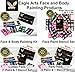 Eagle Art Face Paint Stencils | Bigger Stencils | X-Large 2x2.4, Large 2x1.8, Medium 2x1.4 size | Flex to Follow Contour Body & Face for Perfect Application | Reusable Adhesive Stencils