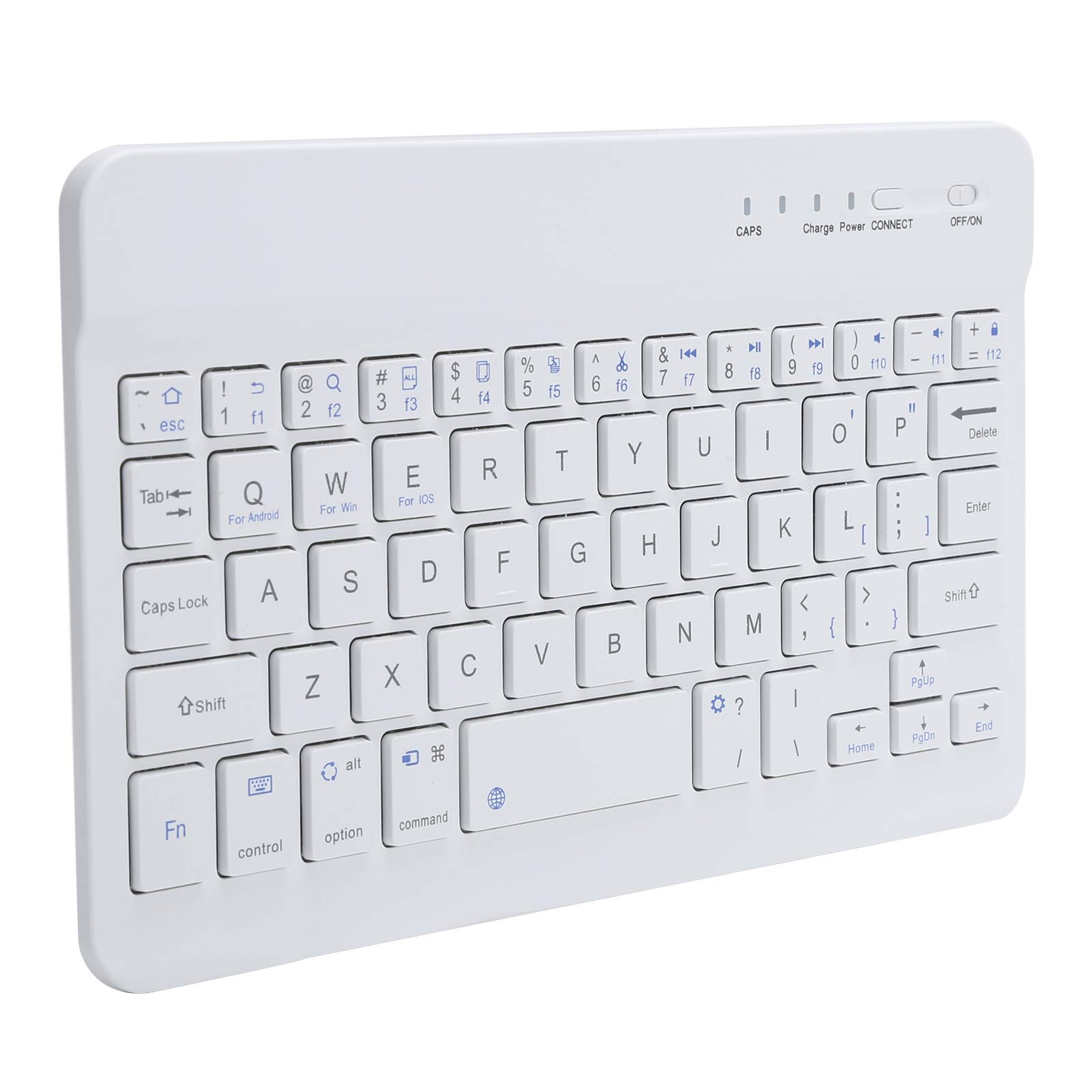 VBESTLIFE 59Key Mini Keyboard,Bluetooth Keyboard,Portable,Tablet Computer Supplies,White,chocolate design,cute mini keyboard,For students,For home/office/school