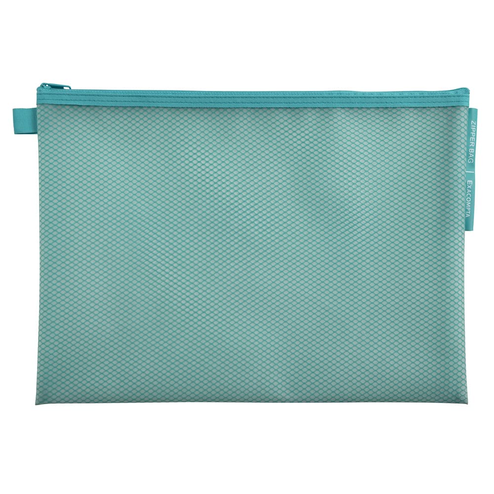 Exacompta - Ref. 37150E - EVA pouch with zipper - in flexible and resistant material - for storing supplies, beauty accessories - Chromaline pastel - A4 - 3 random colours