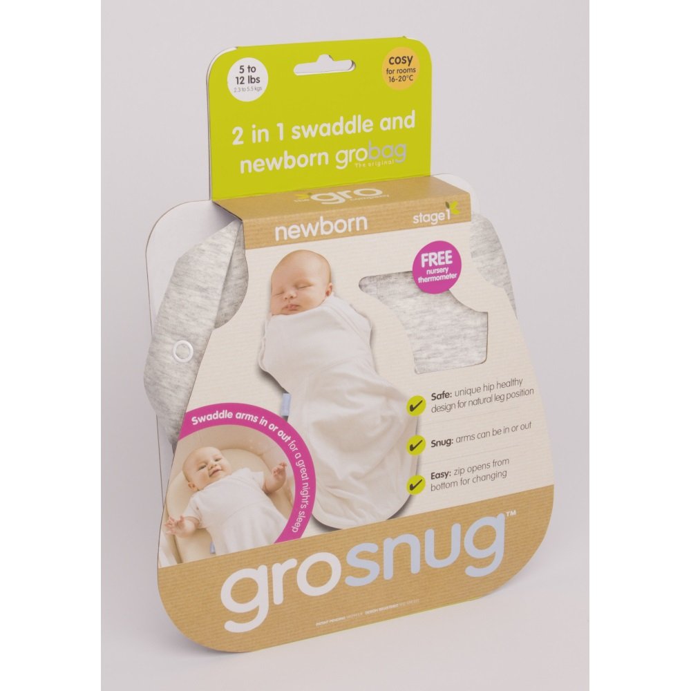 2 in 1 swaddle and newborn grobag