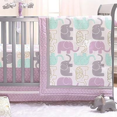 purple cot bedding sets
