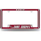 Rico Industries NCAA Standard 12" x 6" Chrome All Over Automotive License Plate Frame for Car/Truck/SUV (S Schools)