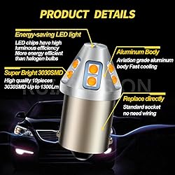 Ruiandsion 2pcs 1156 1003 1141 7506 BA15S LED Bulbs