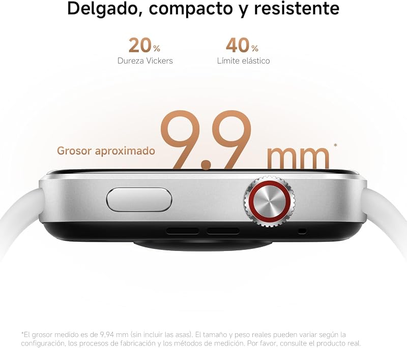 Redmi Watch 6, Smart Watch para mulheres e homens, ecrã AMOLED de 2,07'', monitorização cardíaca, sono e stress, 150+ modos desportivos, 24 dias de bateria, 5ATM, GPS, iOS & Android, preto