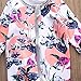 Infant Newborn Baby Girl Zipper Floral Print Romper Bodysuit Outfit (12-18months, Floral)