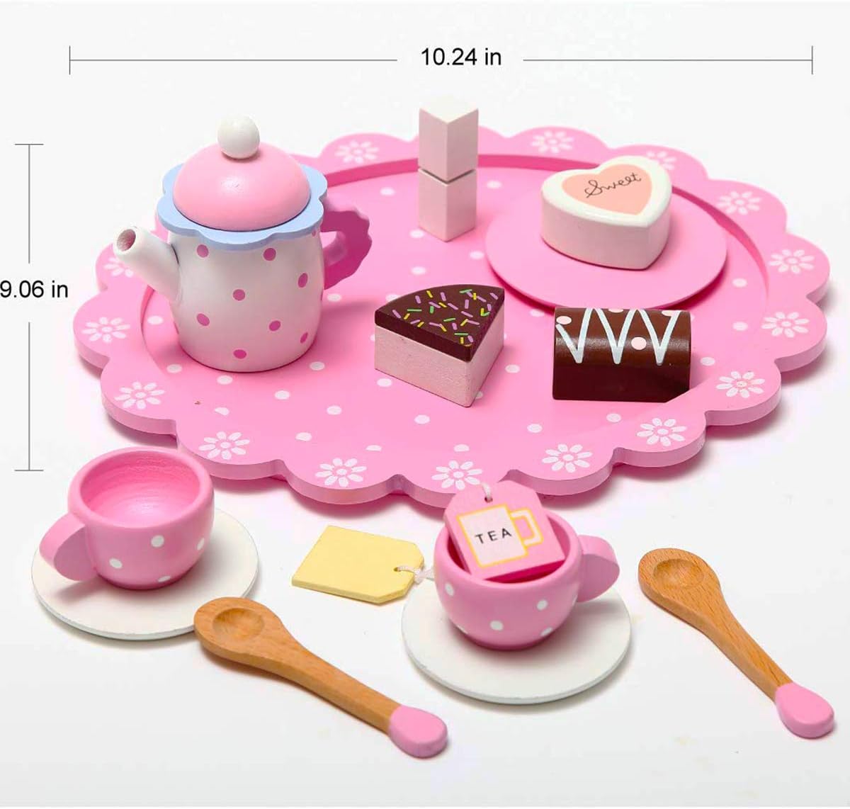 girls wooden tea set