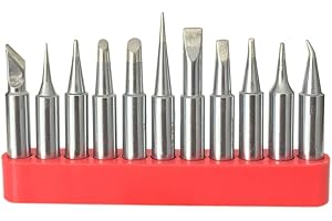SolderFun T18 Soldering Tip for HAKKO FX-888D FX-888 FX-8801 (11 pcs with tip Holder)