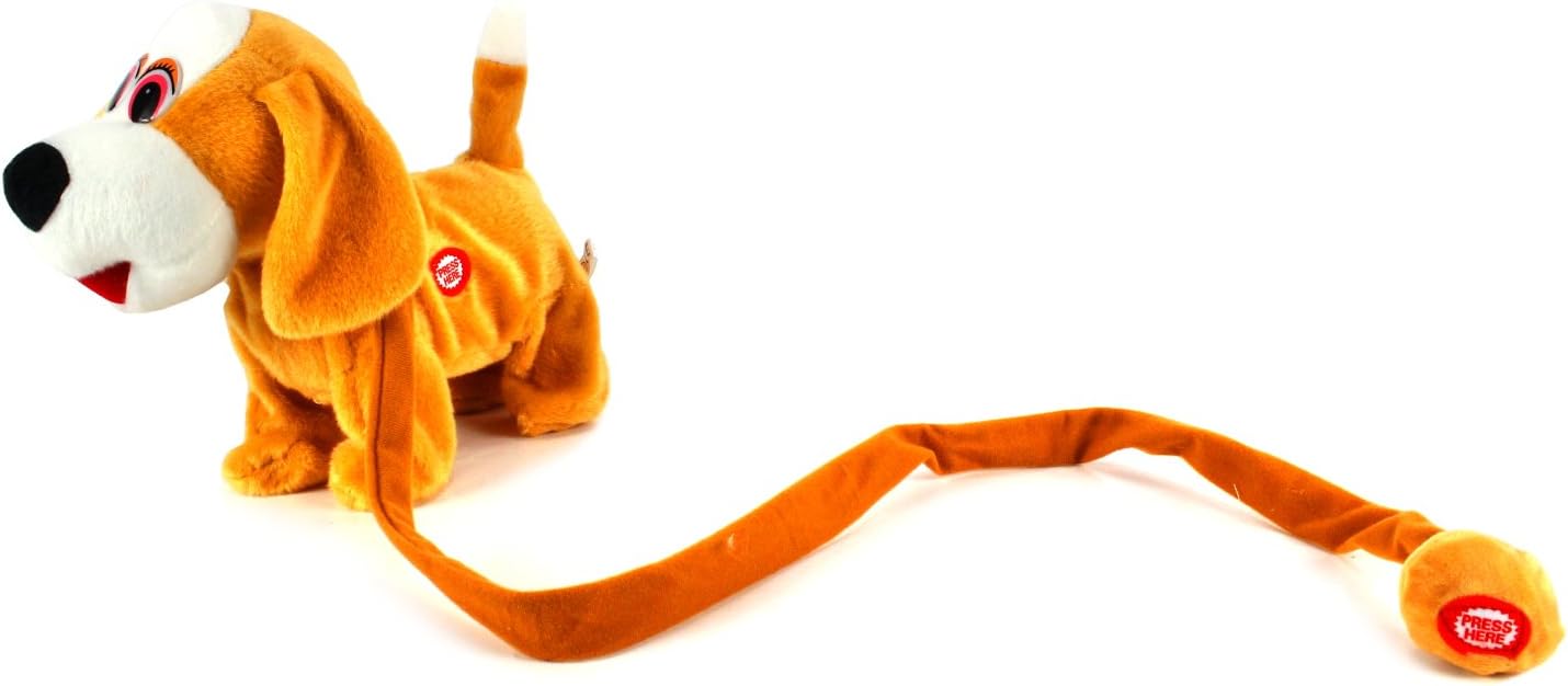 My Dancing Puppy 'Beagle Puppy' Walk Along Toy Stuffed Plush Dog w/ Wagging Tail, Realistic Dancing & Walking Actions with Music (Colors May Vary)