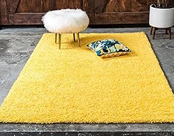 Unique Loom Solid Shag Collection Area Rug