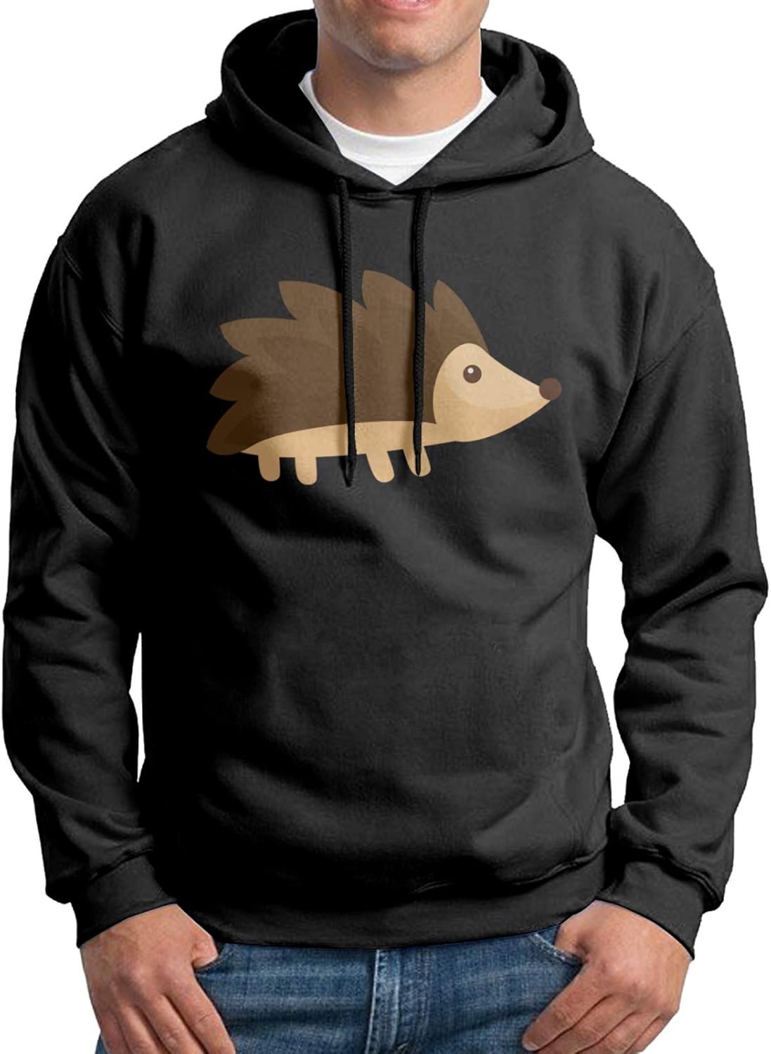 NTNCAKE Hedgehog Men's Hoodie Sweatshirt, Cotton Long