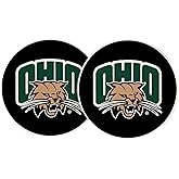 Desert Cactus Ohio University Car Coaster Bobcats Absorbent Sandstone Car Cup Coasters Set of 2 (Design A)