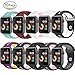 GHIJKL Sports Band Compatible Apple Watch 38mm 42mm, Soft Silicone Replacement iWatch Wristband Compatible Apple Watch Sport, Series 1, 2, 3