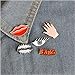 Enamel eyes lips hands BAND AWESOME Pin Set Brooches Patches for Clothes/Bags/Backpacks/Jackets